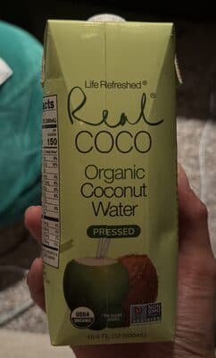 Real Coco Organic Coconut Water