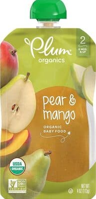 Plum Stage 2 Blends Baby Food Pear Mango