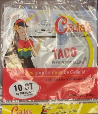 Celia's Flour Tortillas