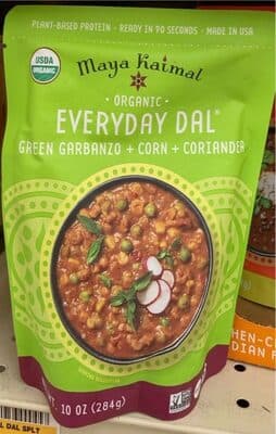 Green Garbanzos + Corn + Coriander Everyday Dal