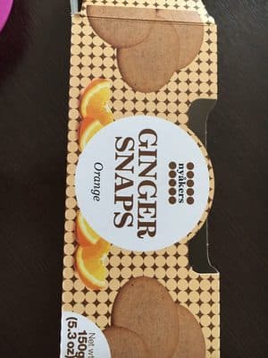 Nyakers, Ginger Snaps, Orange