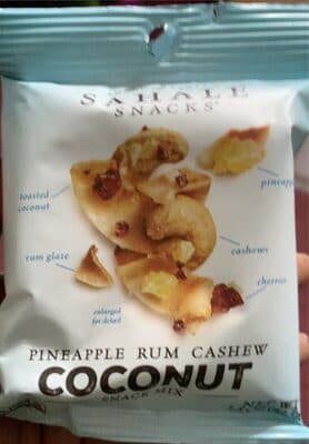 Snack better pineapple rum cashew coconut snack mix