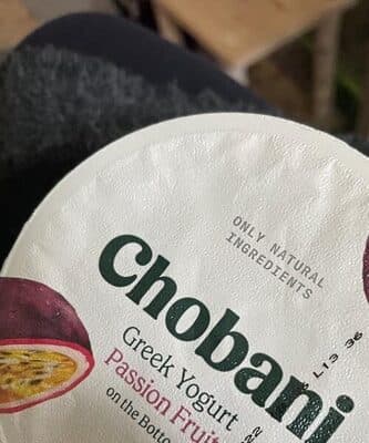 Low-Fat Greek Yogurt With Passion Fruit On The Bottom
