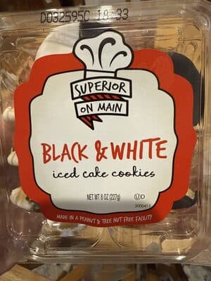 Black & White Cookies, Chocolate + Vanilla