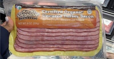 Certified Organic Uncured Turkey Bacon