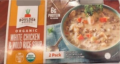 Organic White Chicken & Wild Rice Soup