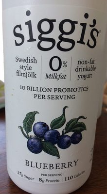 Blueberry Probiotic Drinkable Nonfat Yogurt