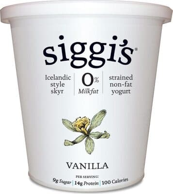 Vanilla Icelandic Style Skyr Strained Non-Fat Yogurt
