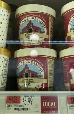 Walpole Creamery, Super Premium Ice Cream, Udder Joy