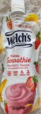 Strawberry Banana Flavored Protein Smoothie