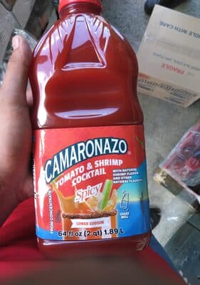 Camaronazo, Tomato & Shrimp Cocktail Picante, Spicy