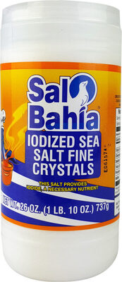 Sal Bahia, Iodized Sea Salt Fine Crystals