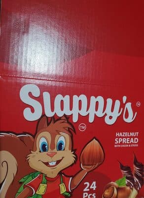 slappy's Hazel spread with cocoa and sticks