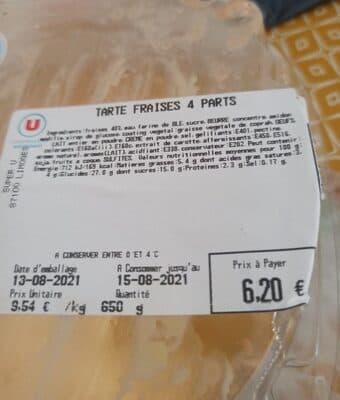 Tarte Fraise