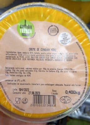 Creme de cenoura
