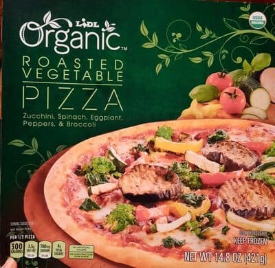 Roasted Vegetable Zucchini, Spinach, Eggplant, Peppers, & Broccoli Pizza