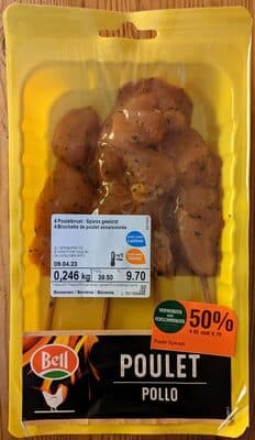 Pouletbrust - Spiess Gewürzt