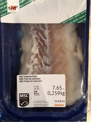 MSC filet de cabillaud