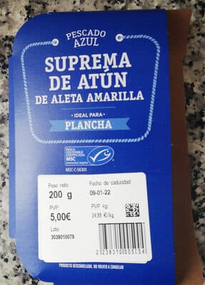 Suprema de atn de aleta amarilla