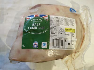 Half lamb leg