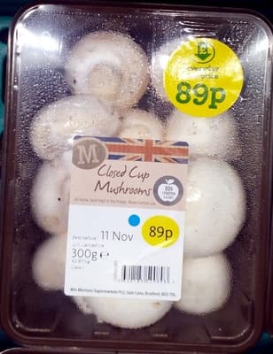 Closed Cup Mushrooms