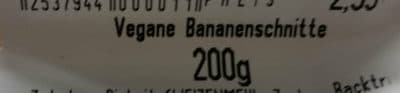 Vegane Bananenschnitte