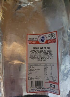 Picnic Ham Sliced