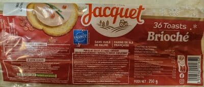 Toast rond brioche