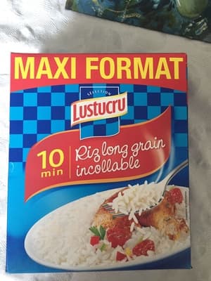 Riz long grain incollable