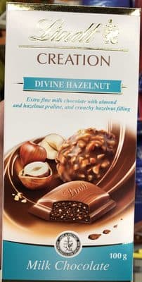Lindt Creation Chocolate Block Hazelnut Delight