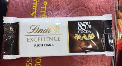 Lindt Excellence Dark Chocolate Bar