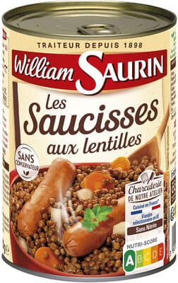 Les Saucisse aux lentilles