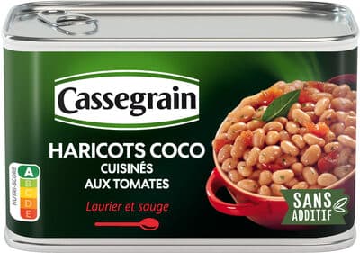 Haricots Coco cuisins aux tomates