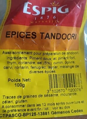 Tandoori Spices