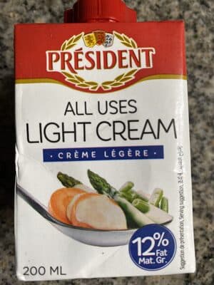President Light Cooking Cream