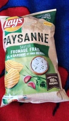 Lay's Paysanne saveur fromage frais ail de Garonne et fines herbes