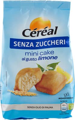 Senza zuccheri mini cake al gusto limone