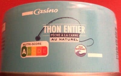 Thon entier au naturel pêché à la canne