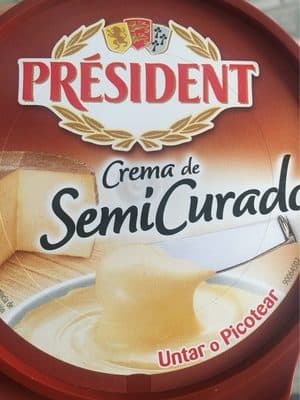 Crema de queso semicurado para untar