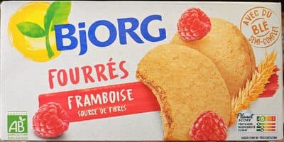 Biscuits fourrs aux framboises