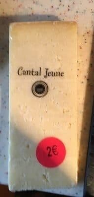 Cantal Jeune Aop Lait Pasteurisé