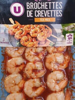 Brochettes crevettes Tex Mex
