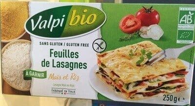 Feuille de Lasagnes Maïs et Riz