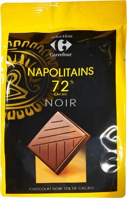 Chocolat Noir 72% cacao Carrefour