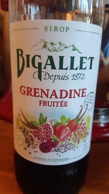 sirop de grenadine fruitée