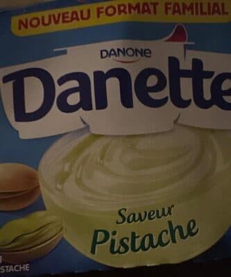 Danette saveur pistache