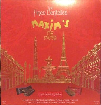 Fines Crepes Dentelle Enrobees De Chocolat Noir Et Au Lit
