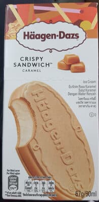 Crispy sandwich caramel