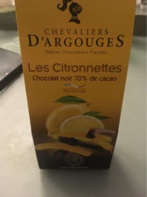 Les Citronnettes Chocolat Noir 70% De Cacao