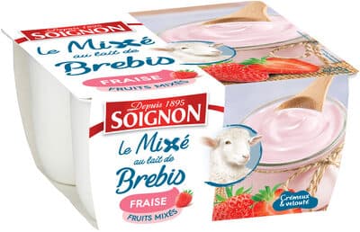 Le mix au lait de brebis fraise